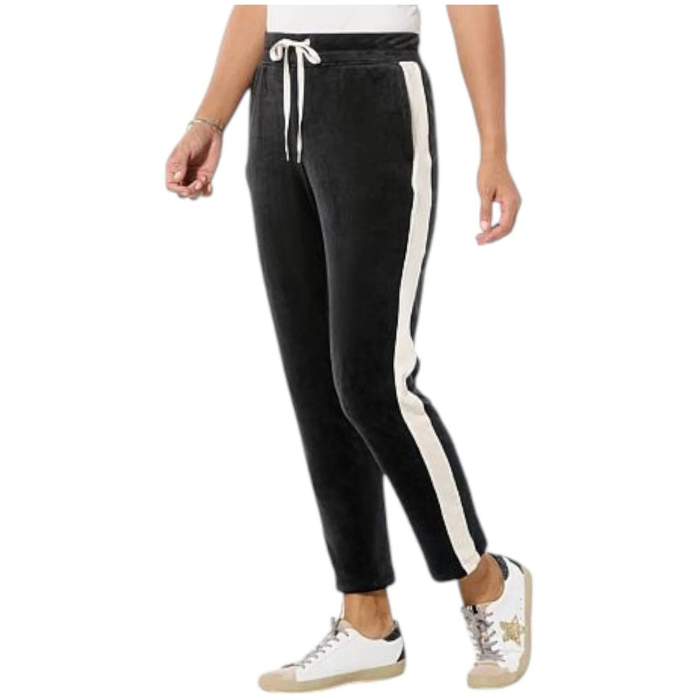 Comfort Code Women's Plush Velour Pull-On Slim Pant Black - Regular